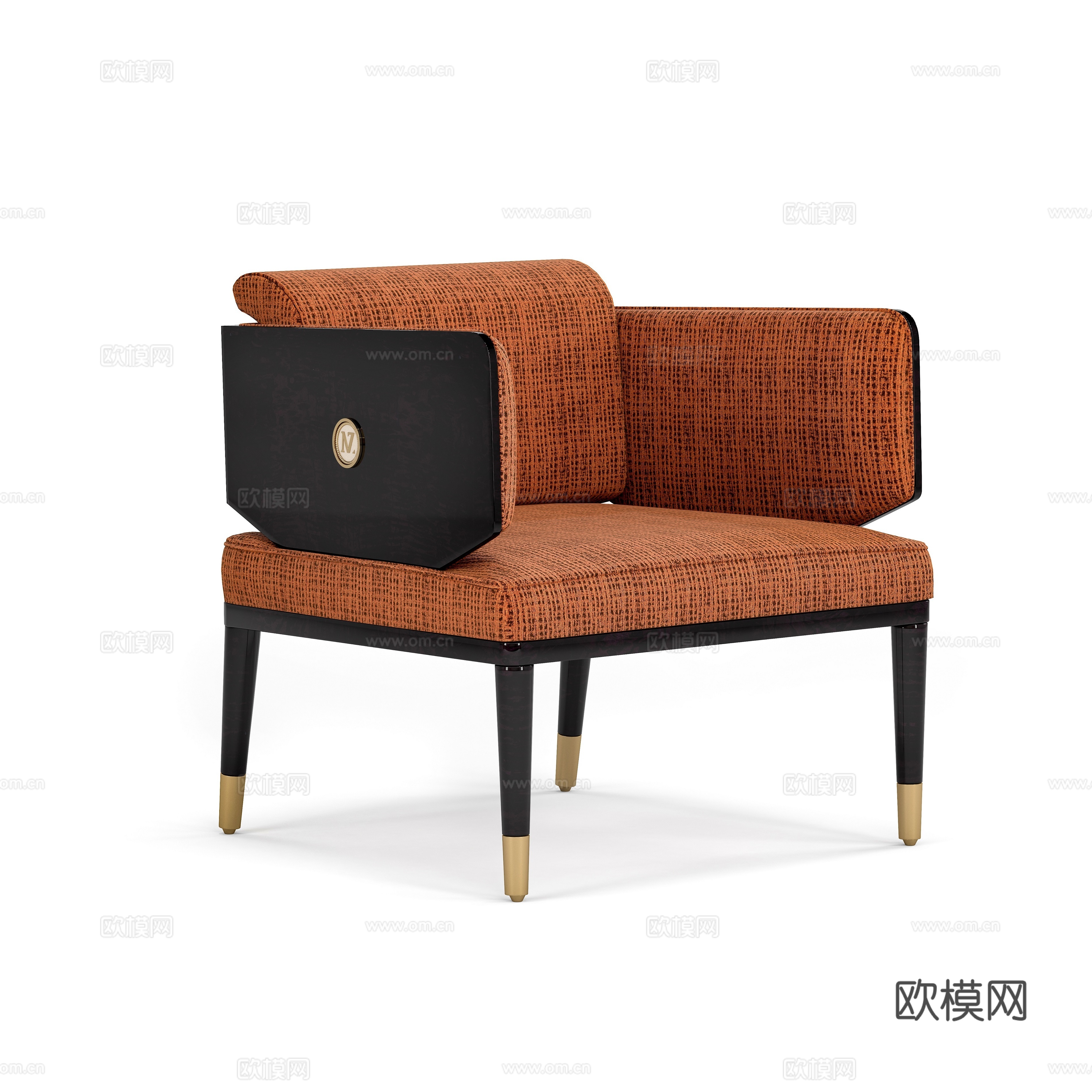 Modern chair leisure chair 3d model