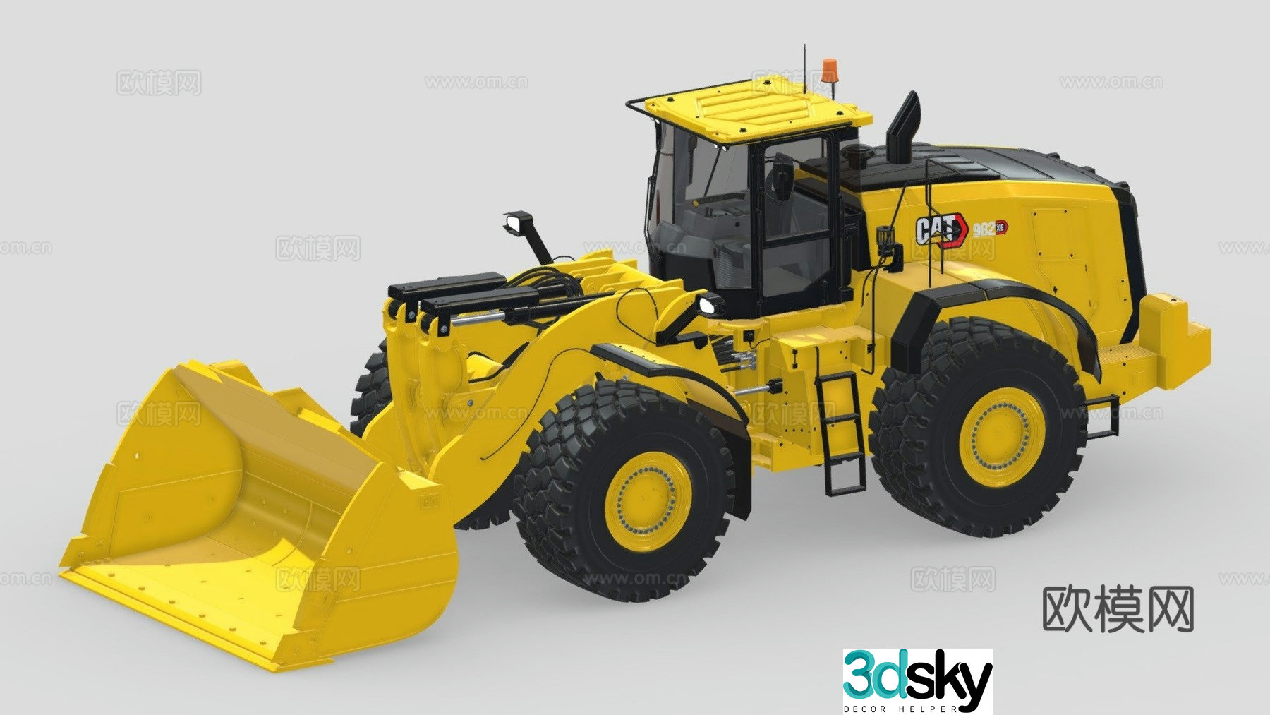 loader bulldozer 3d model