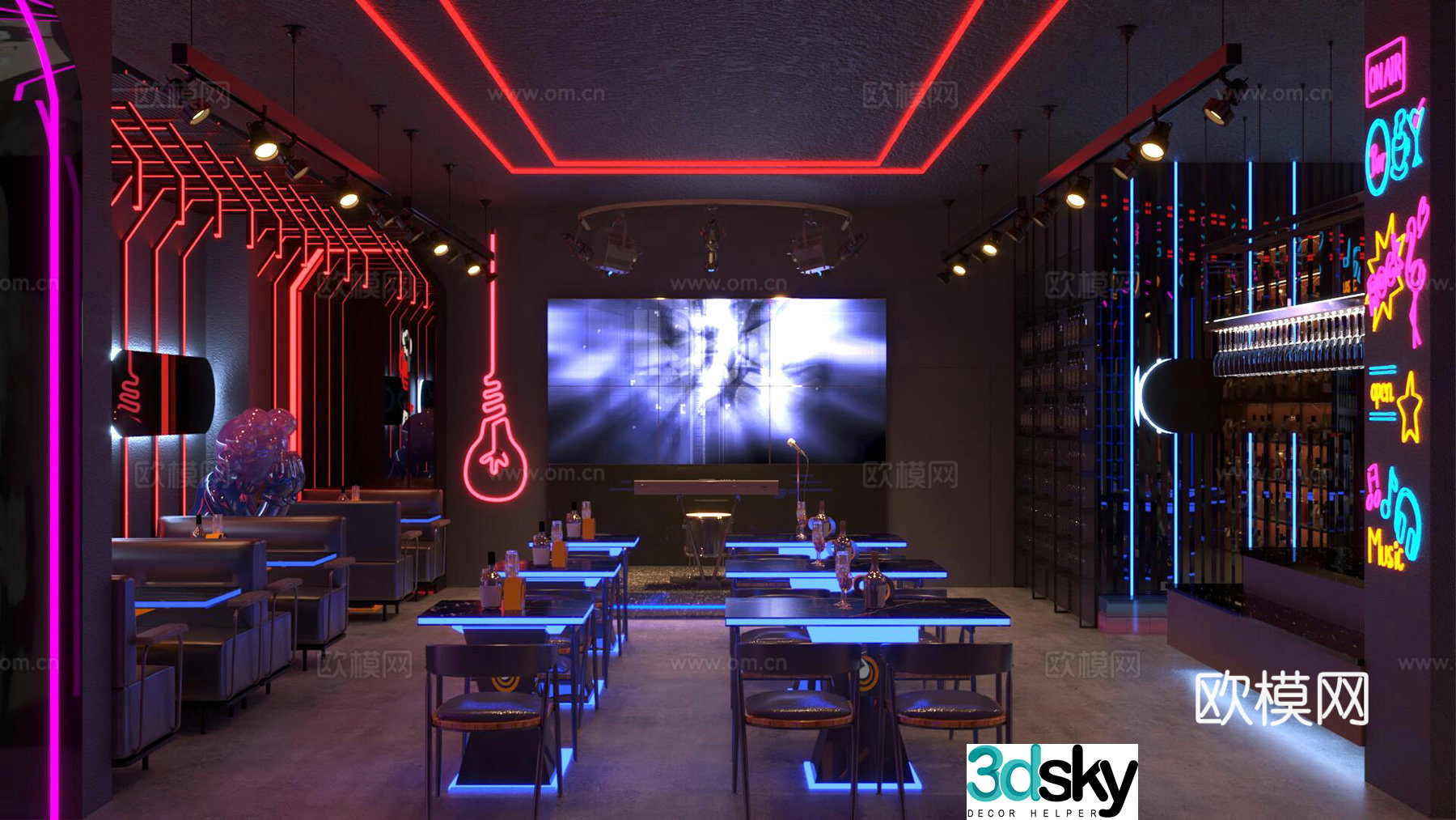 Modern Bar Sea 3D model