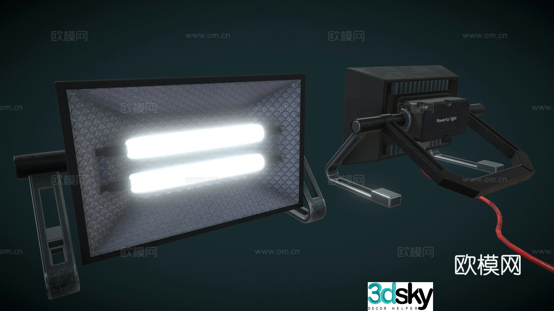 Fluorescent lights Photography lights Fill lights Film and television fixtures 3D model