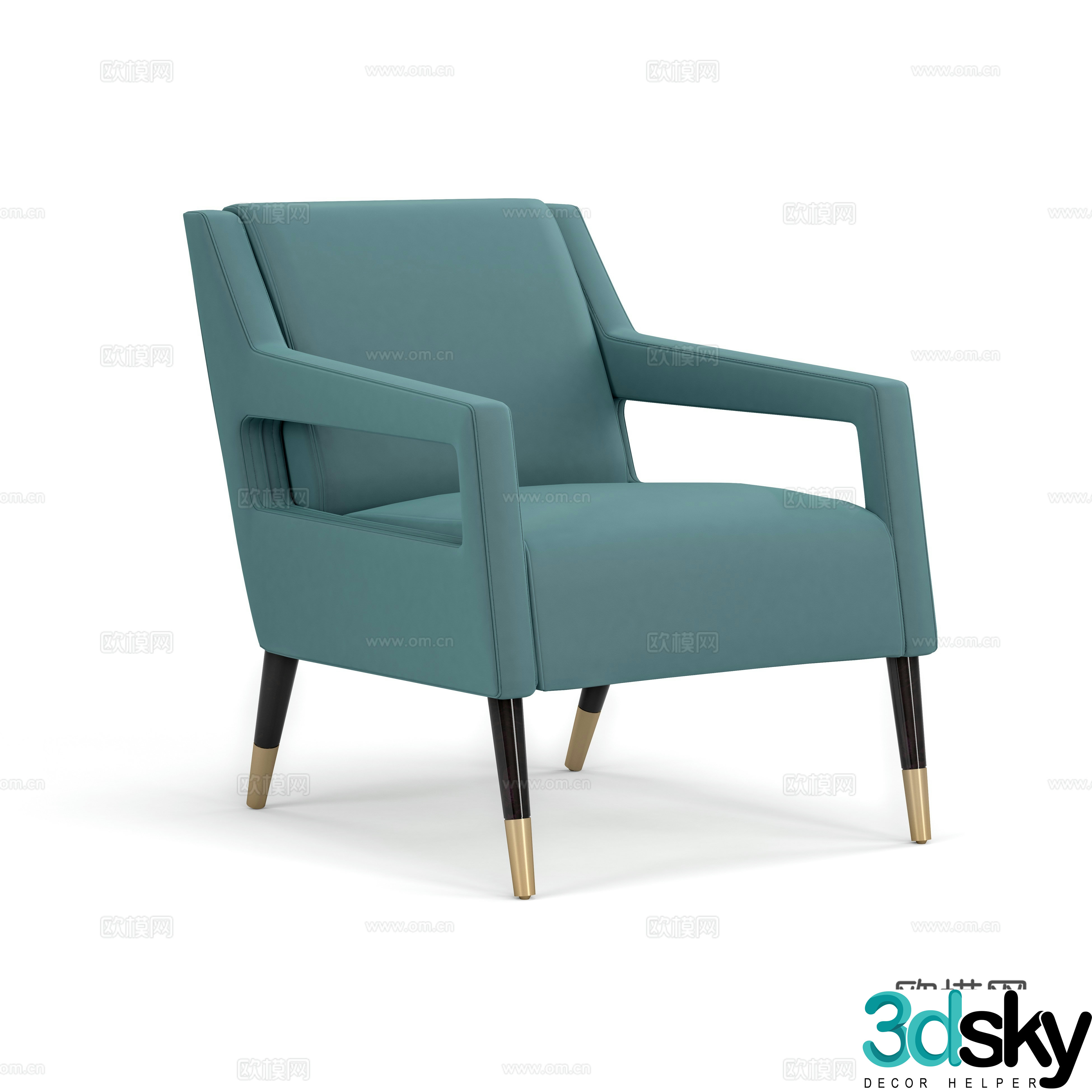 Modern chair leisure chair 3d model