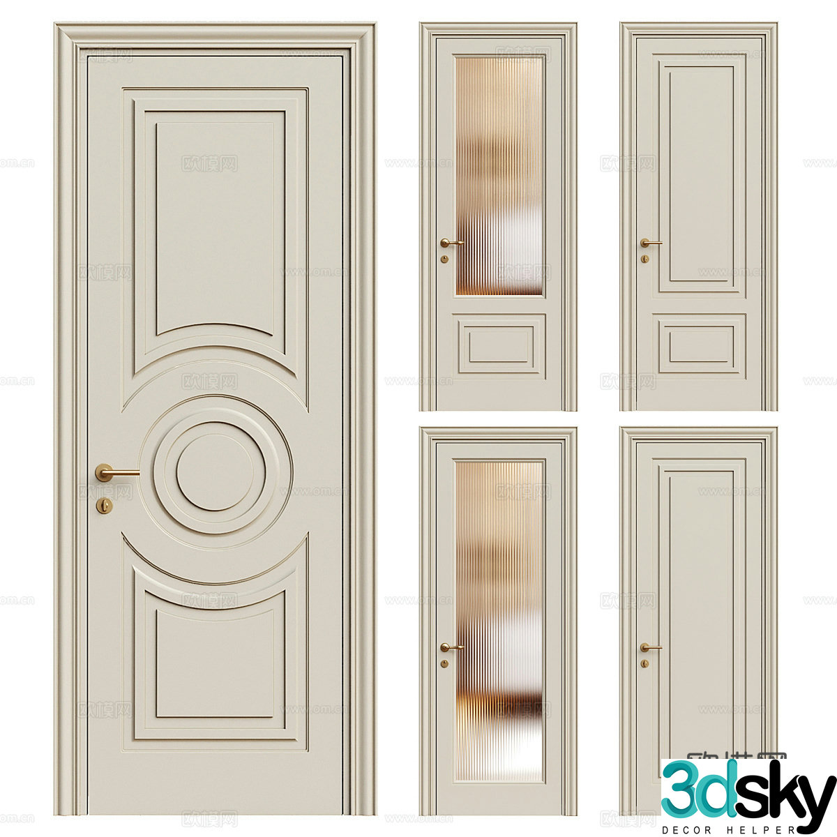 door swing door 3d model