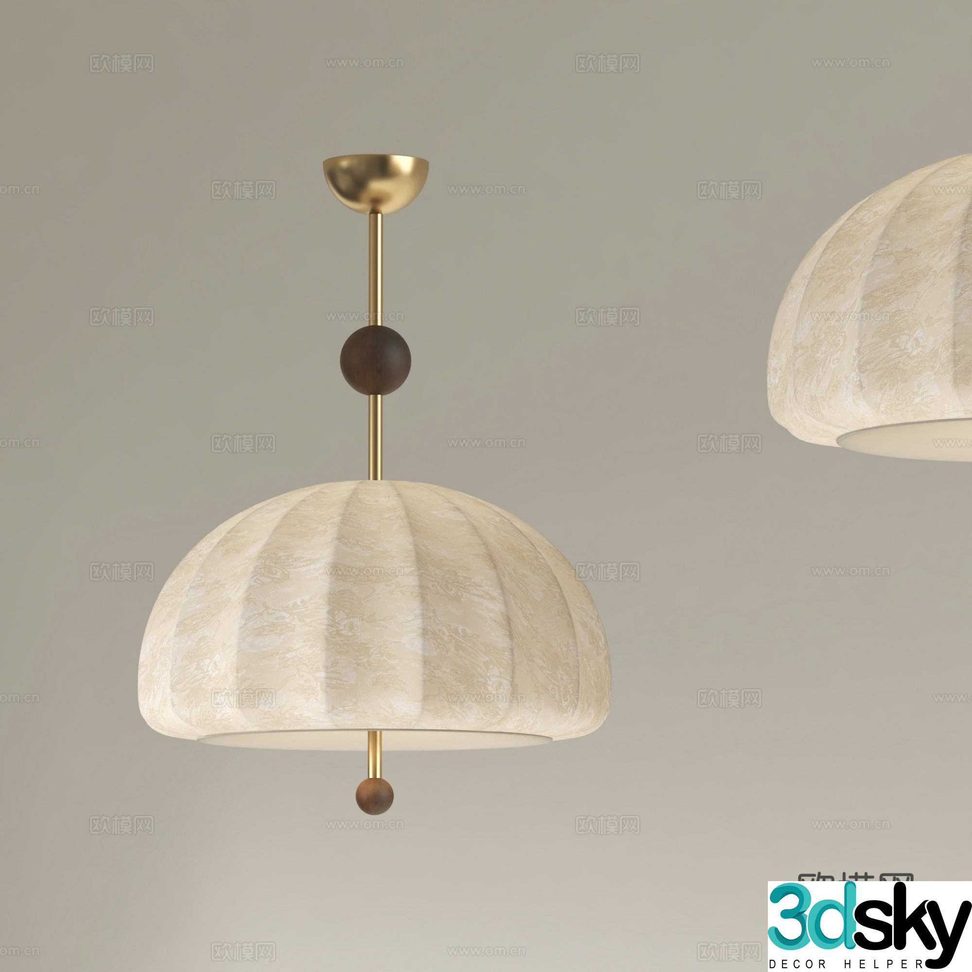 French Chandelier Restaurant Chandelier 3D Model