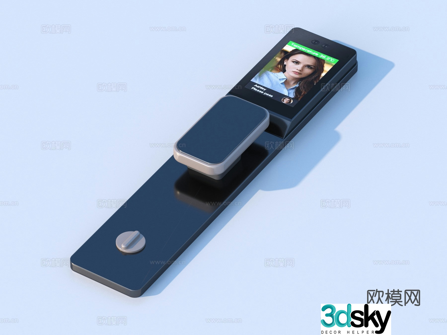Smart lock fingerprint lock password lock 3d model