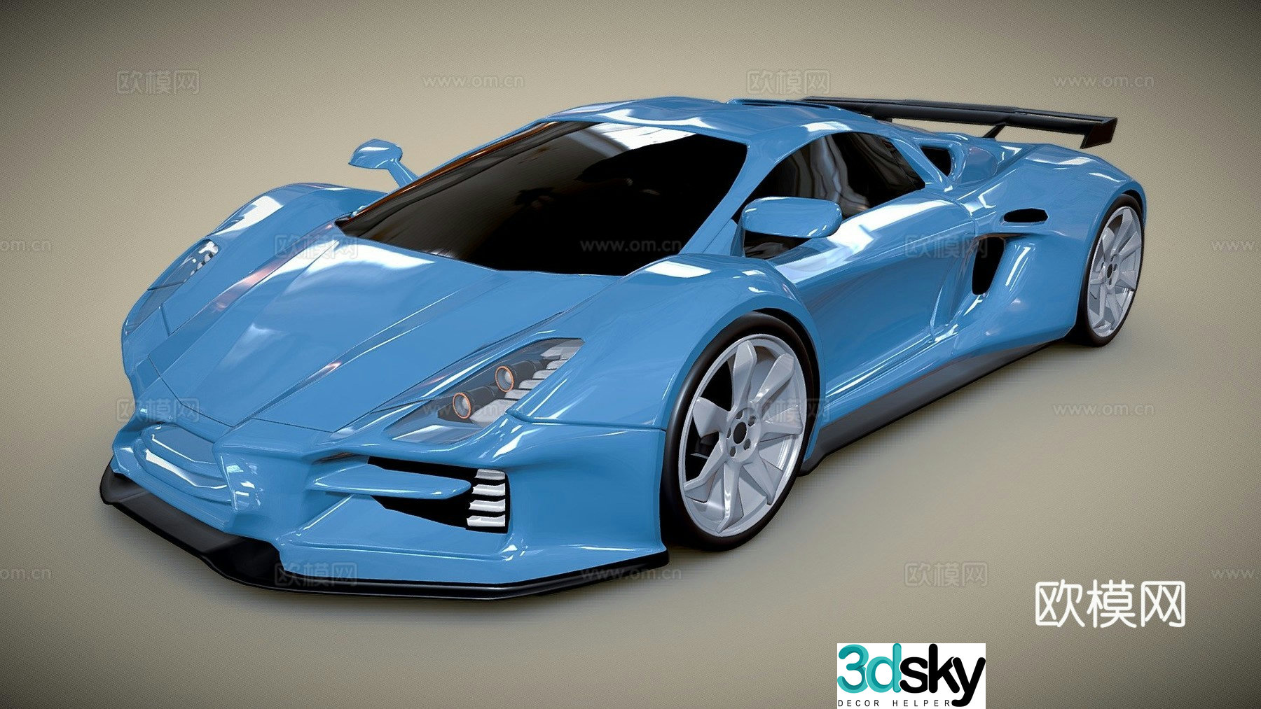 car sports car supercar 3d model