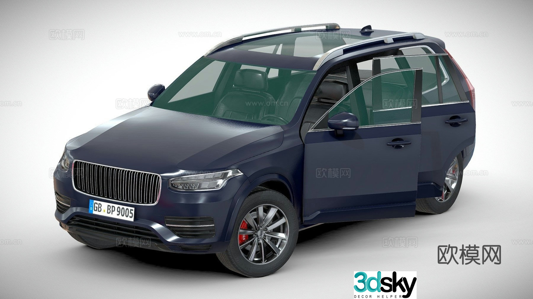 station wagon 3d model