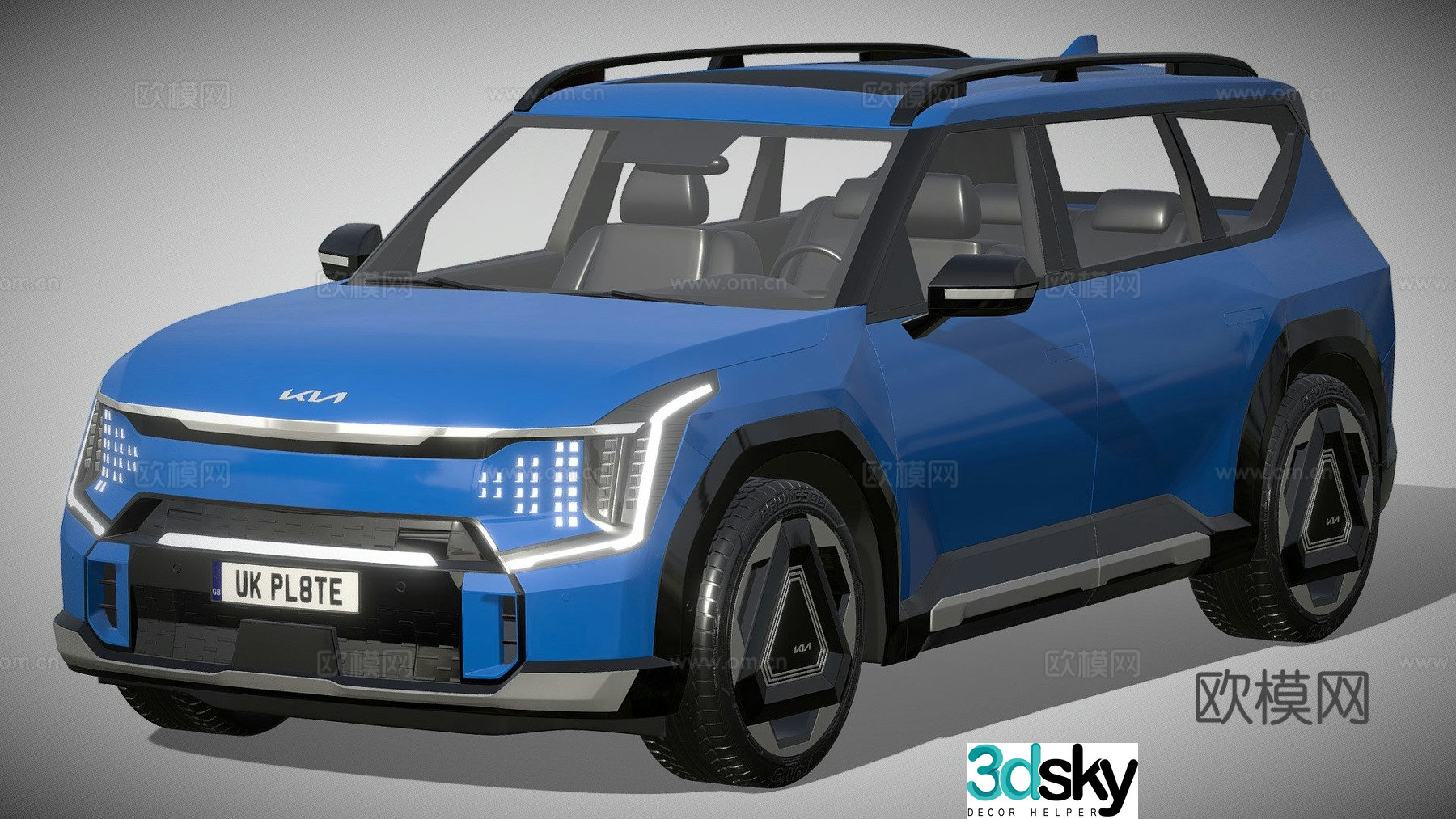 car sedan station wagon 3d model