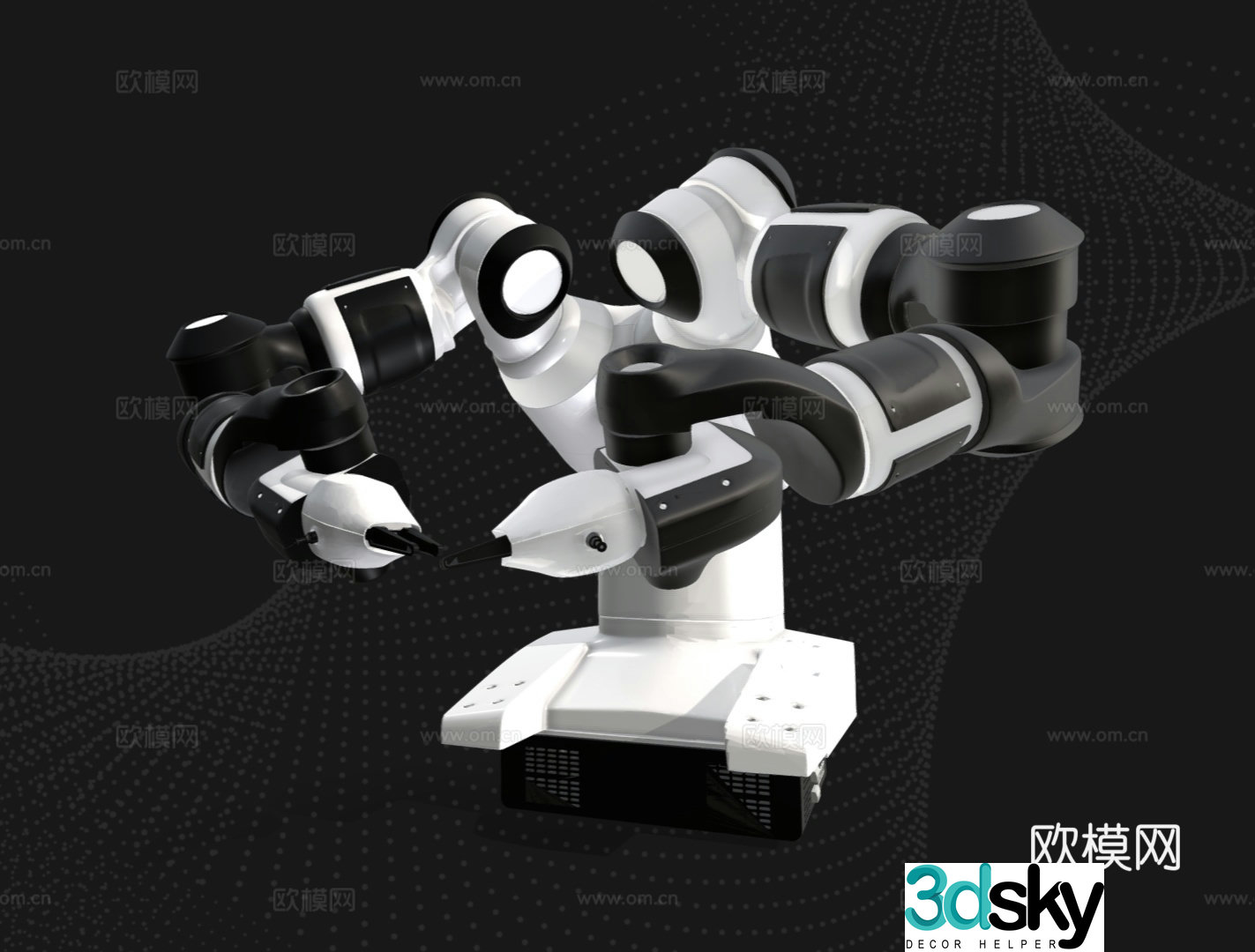 Modern robot arm smart workbench smart robot 3d model