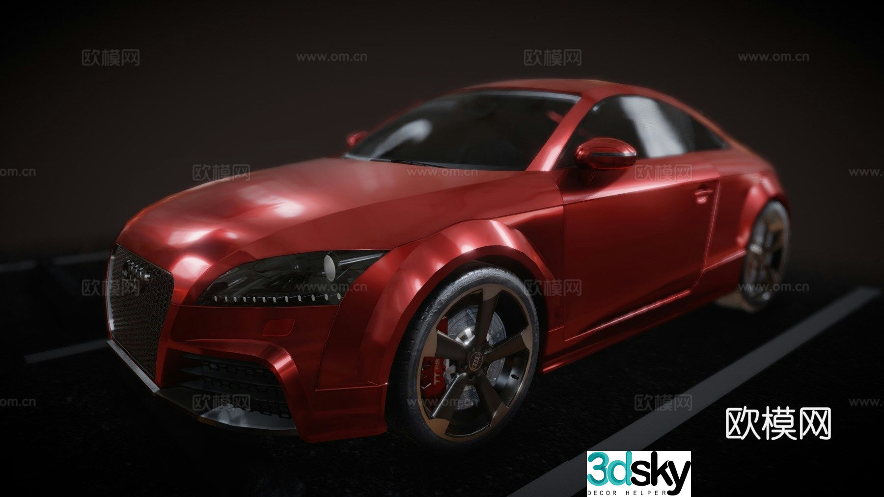 audi car sedan 3d model