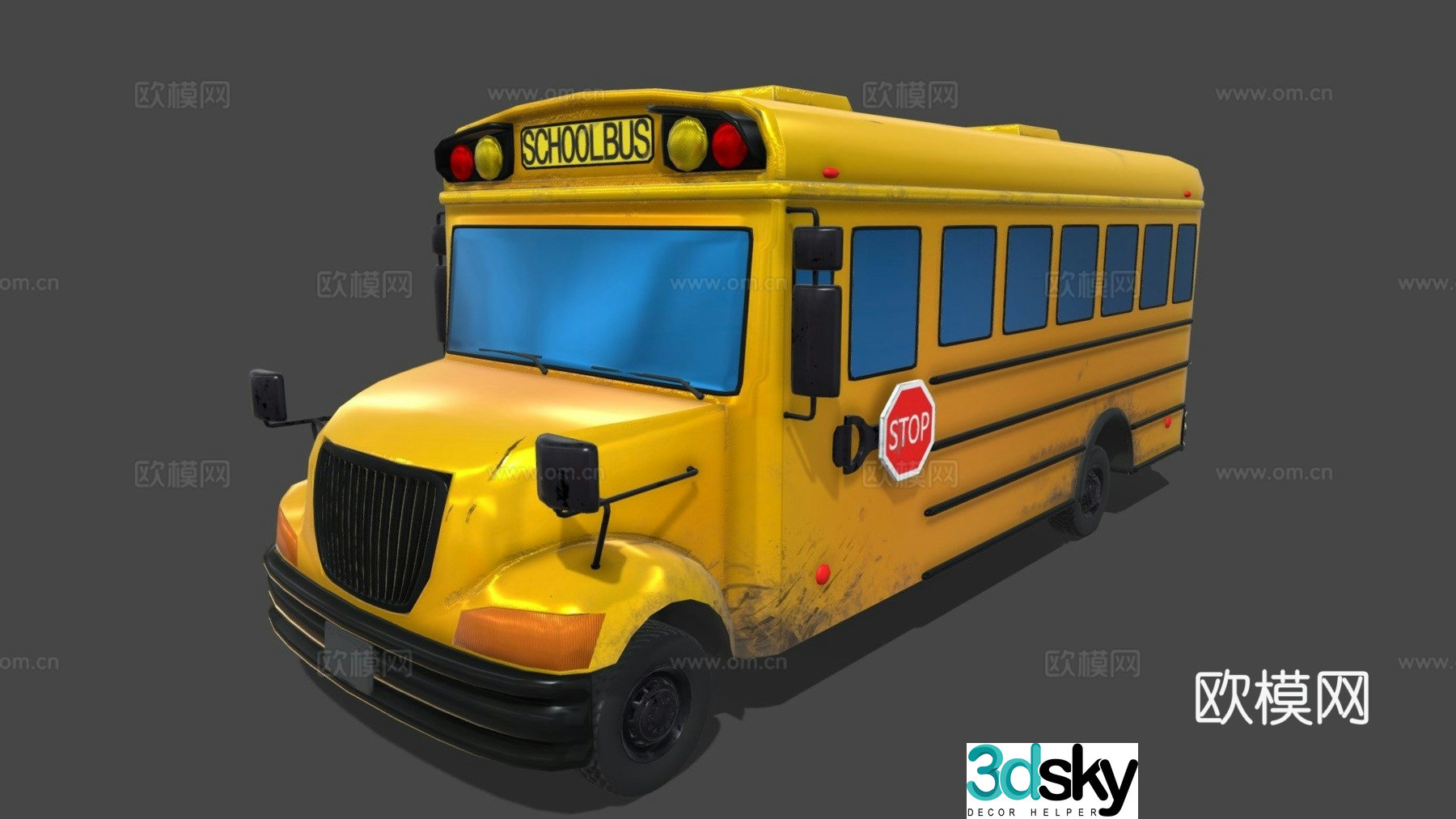 bus bus school bus 3d model