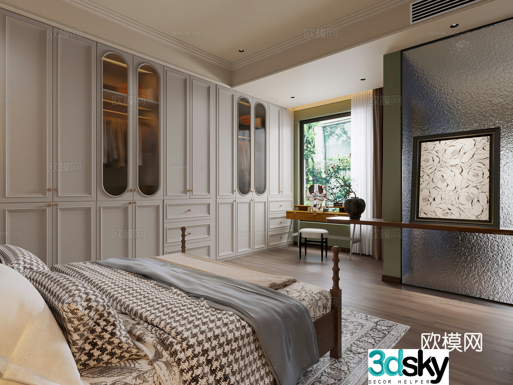 French bedroom master bedroom 3d model