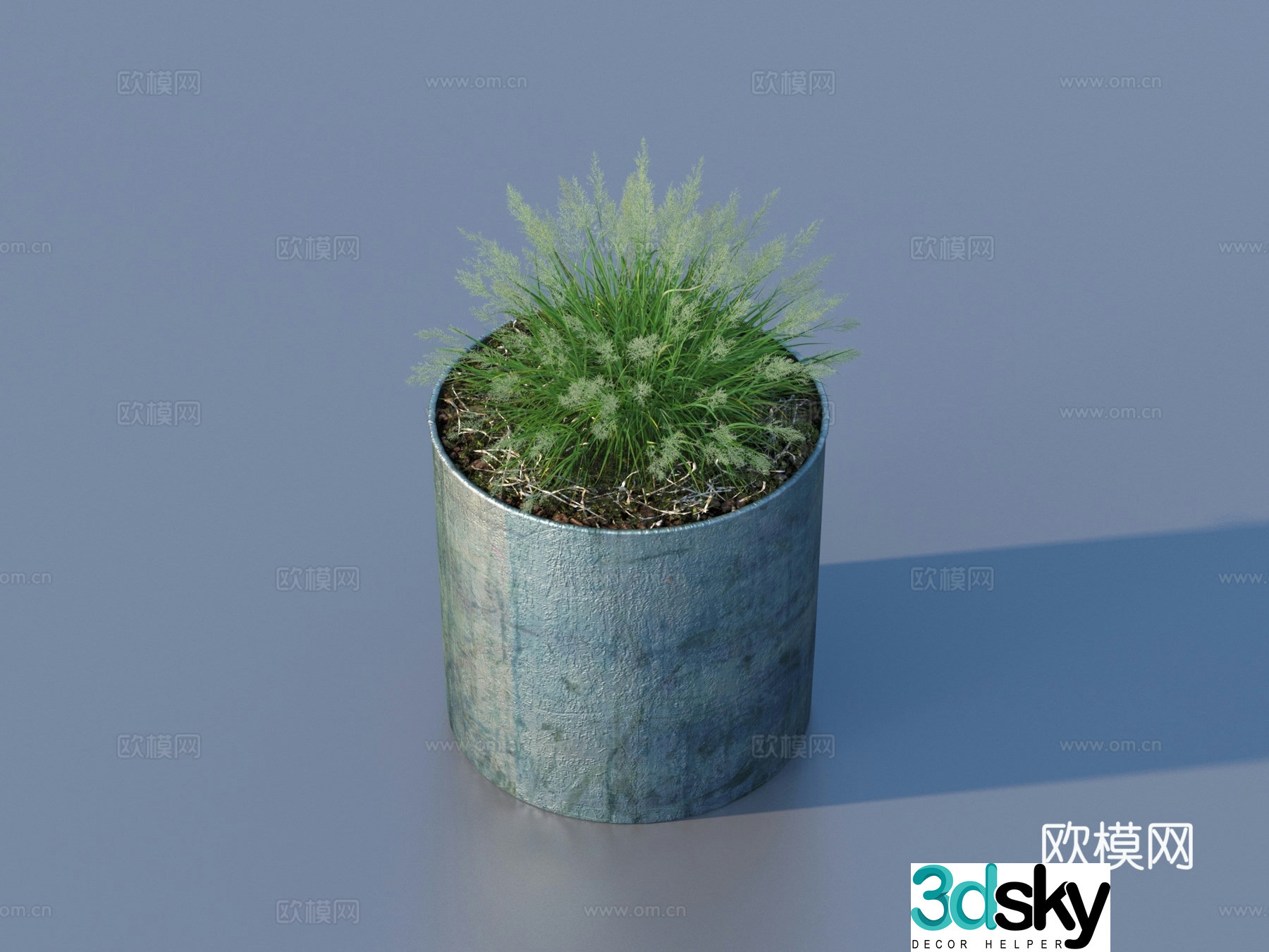 flowerpot potted plant green plant plant 3d model