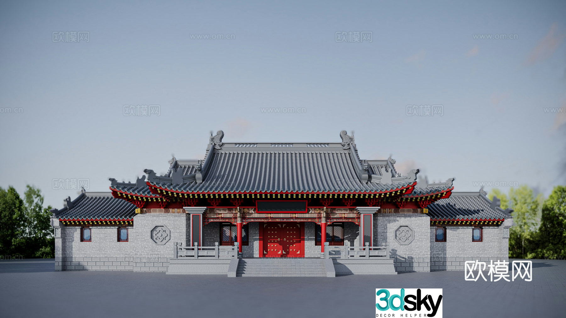 Chinese ancient building 3D model
