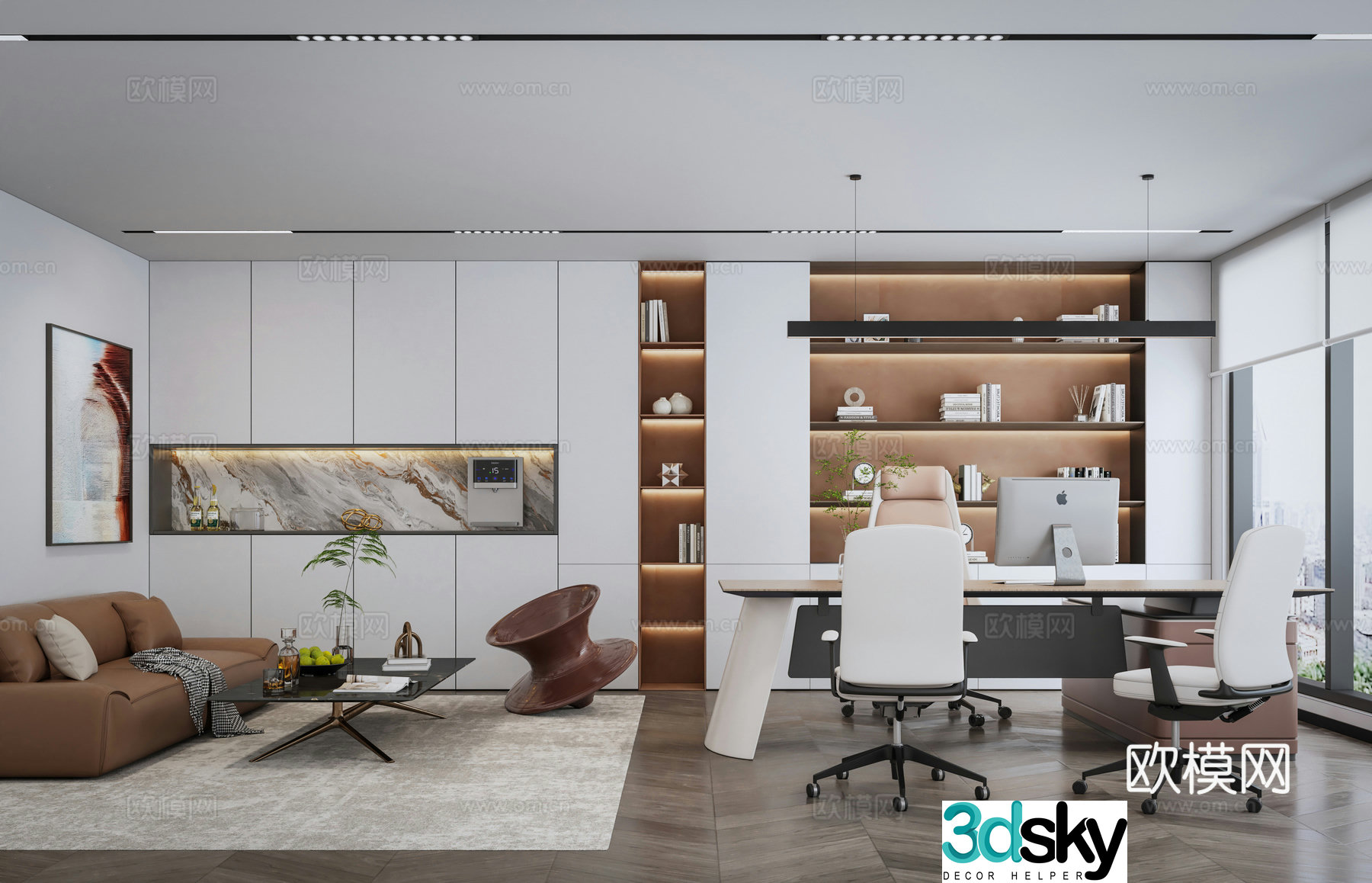 Modern general manager office 3d model