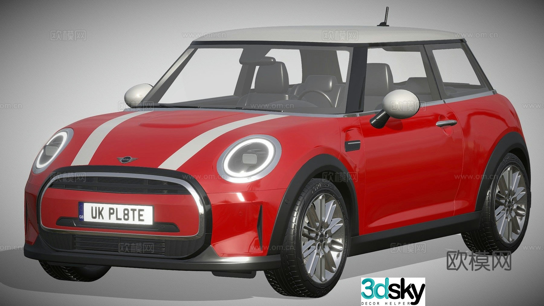 mini car sedan 3d model