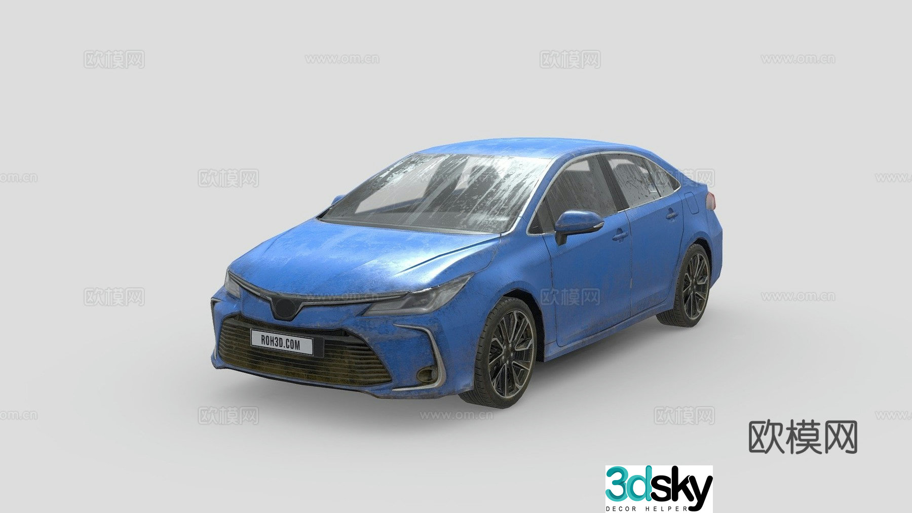 Toyota car sedan 3d model
