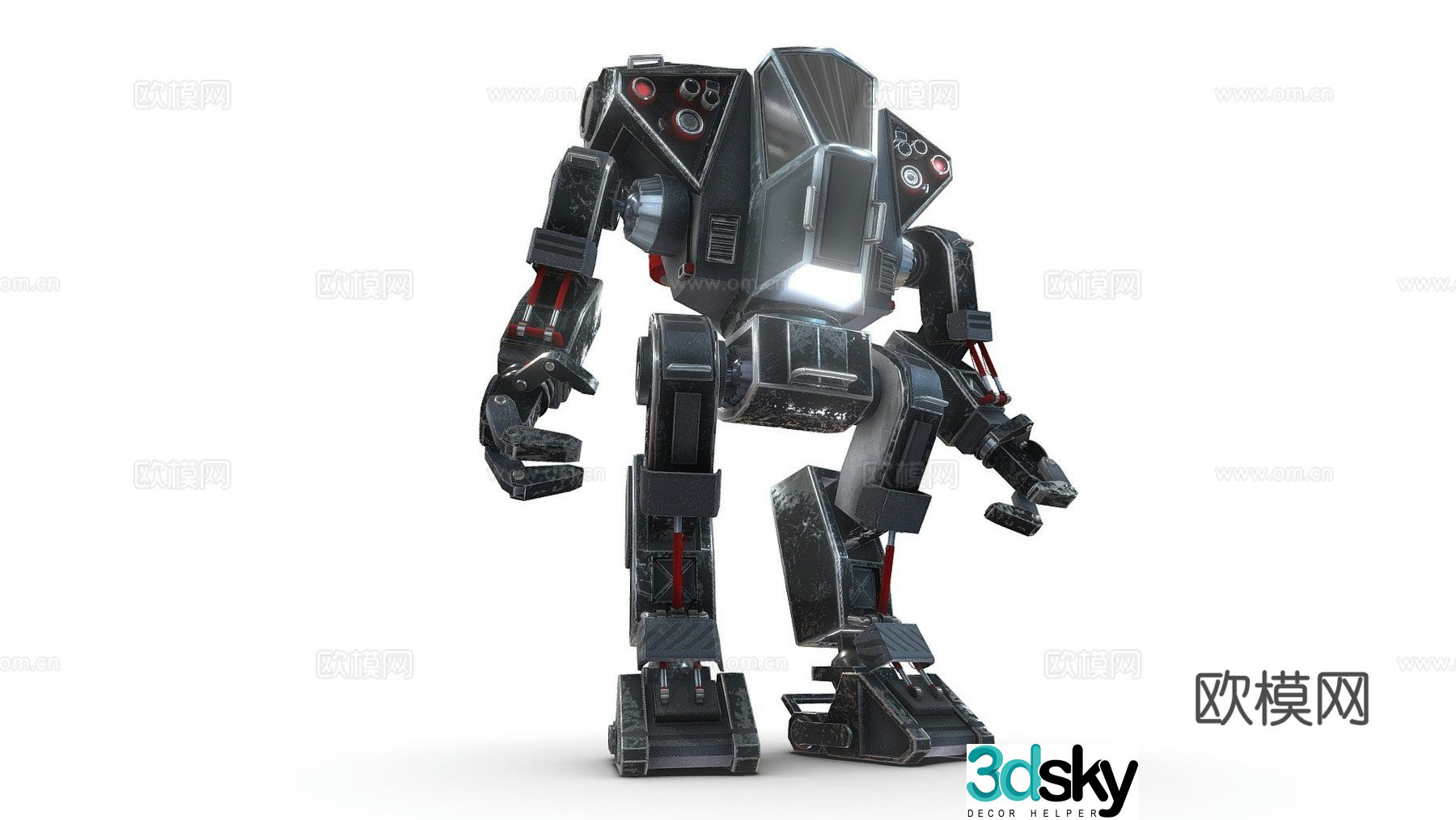 Robot Mecha Warrior 3D Model
