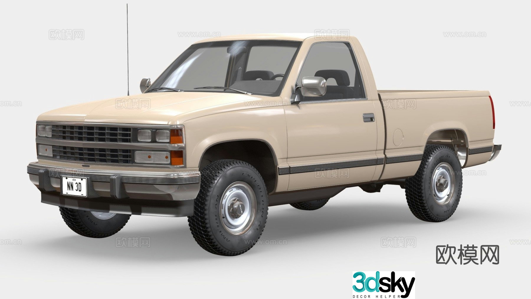 car pickup truck 3d model
