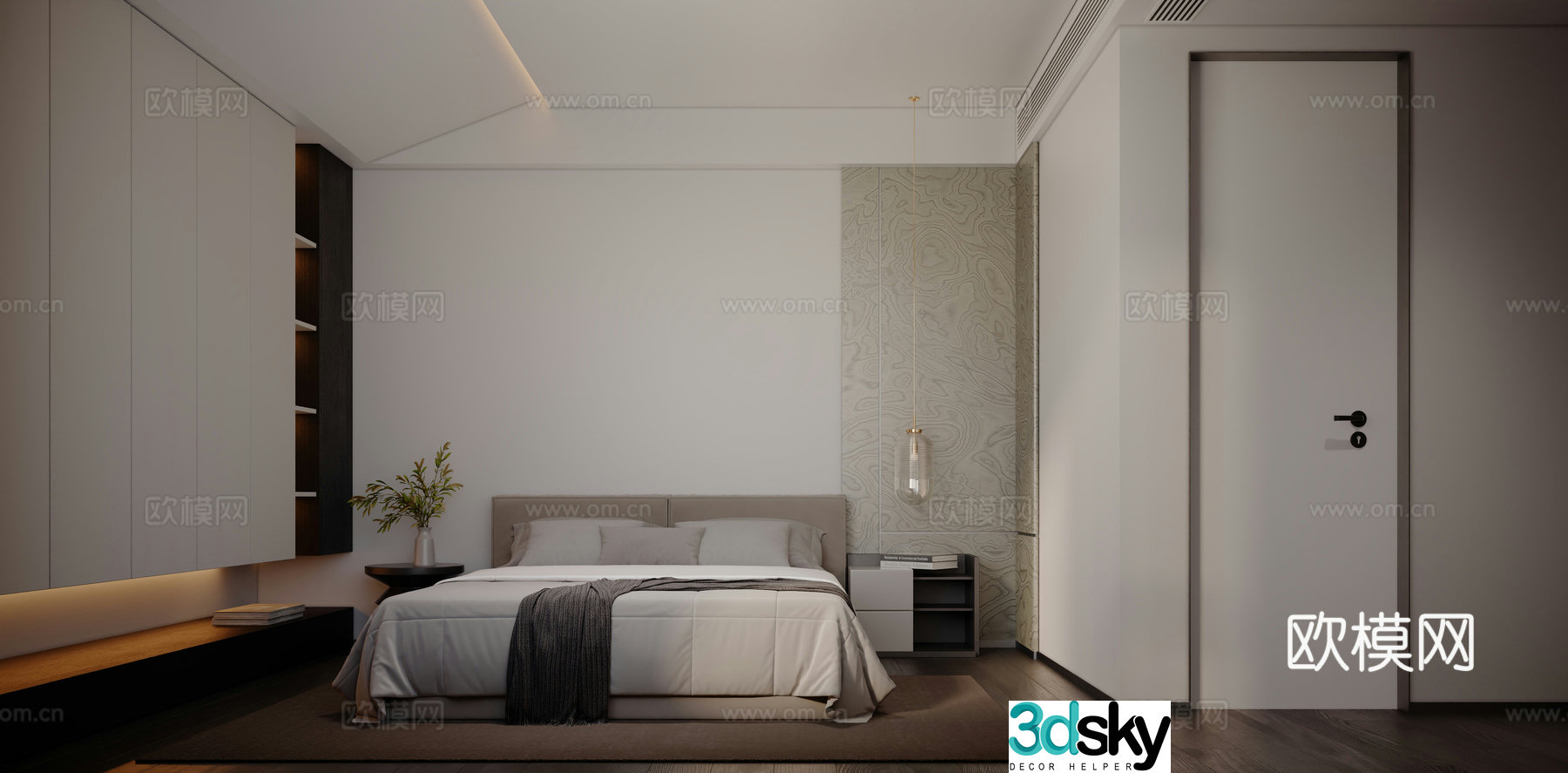 Modern Parents’ Room Elderly Room Bedroom 3D Model