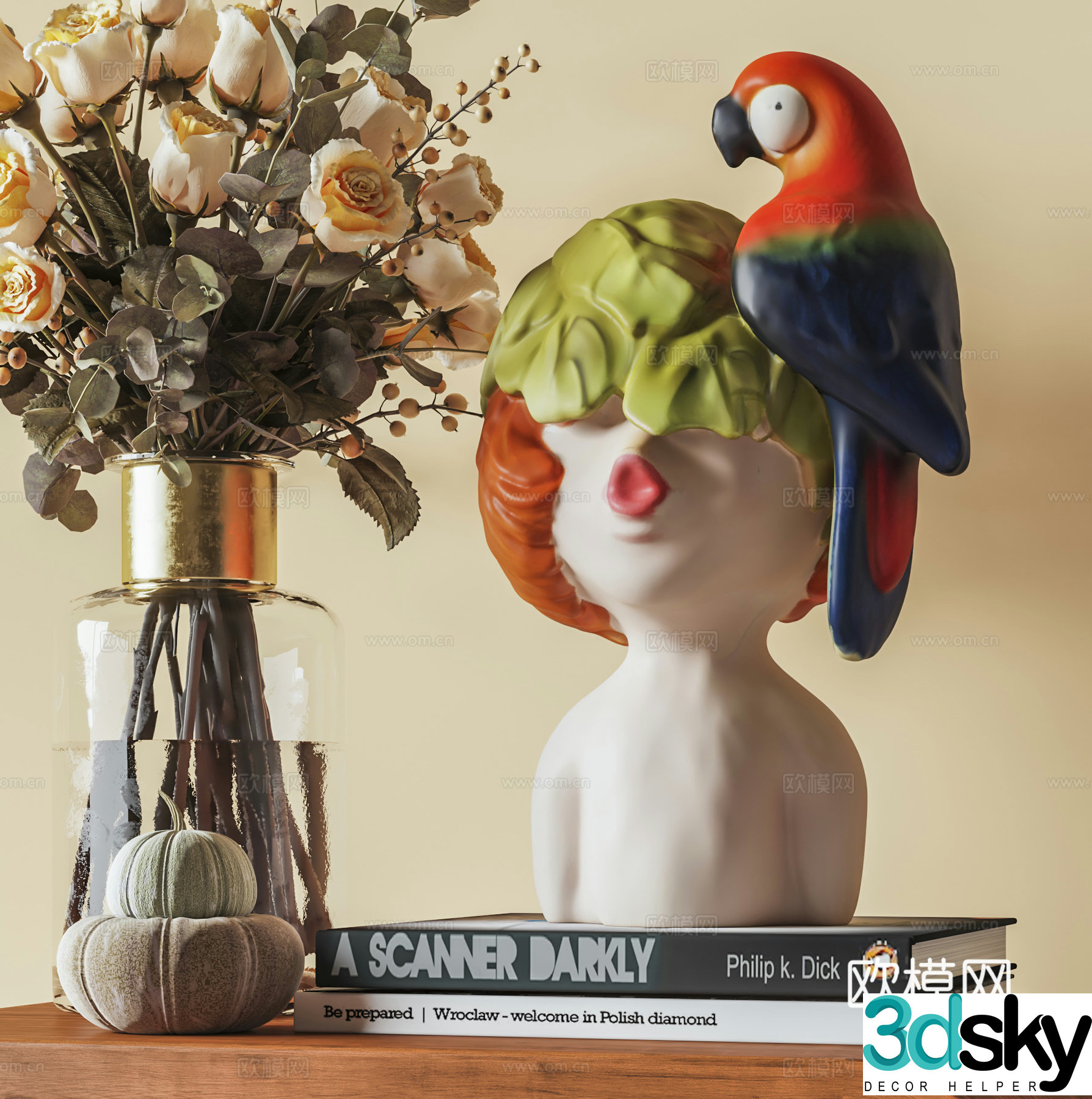 Modern crafts ornaments vase sculpture 3d model