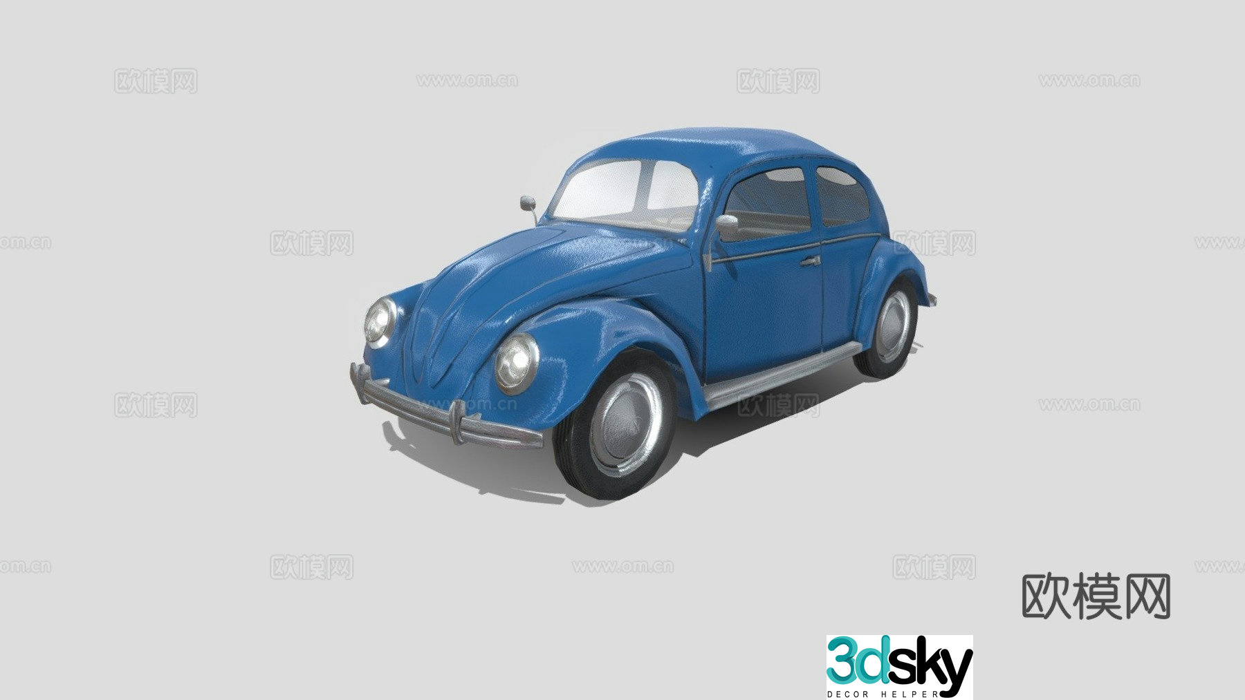Volkswagen beetle car 3d model