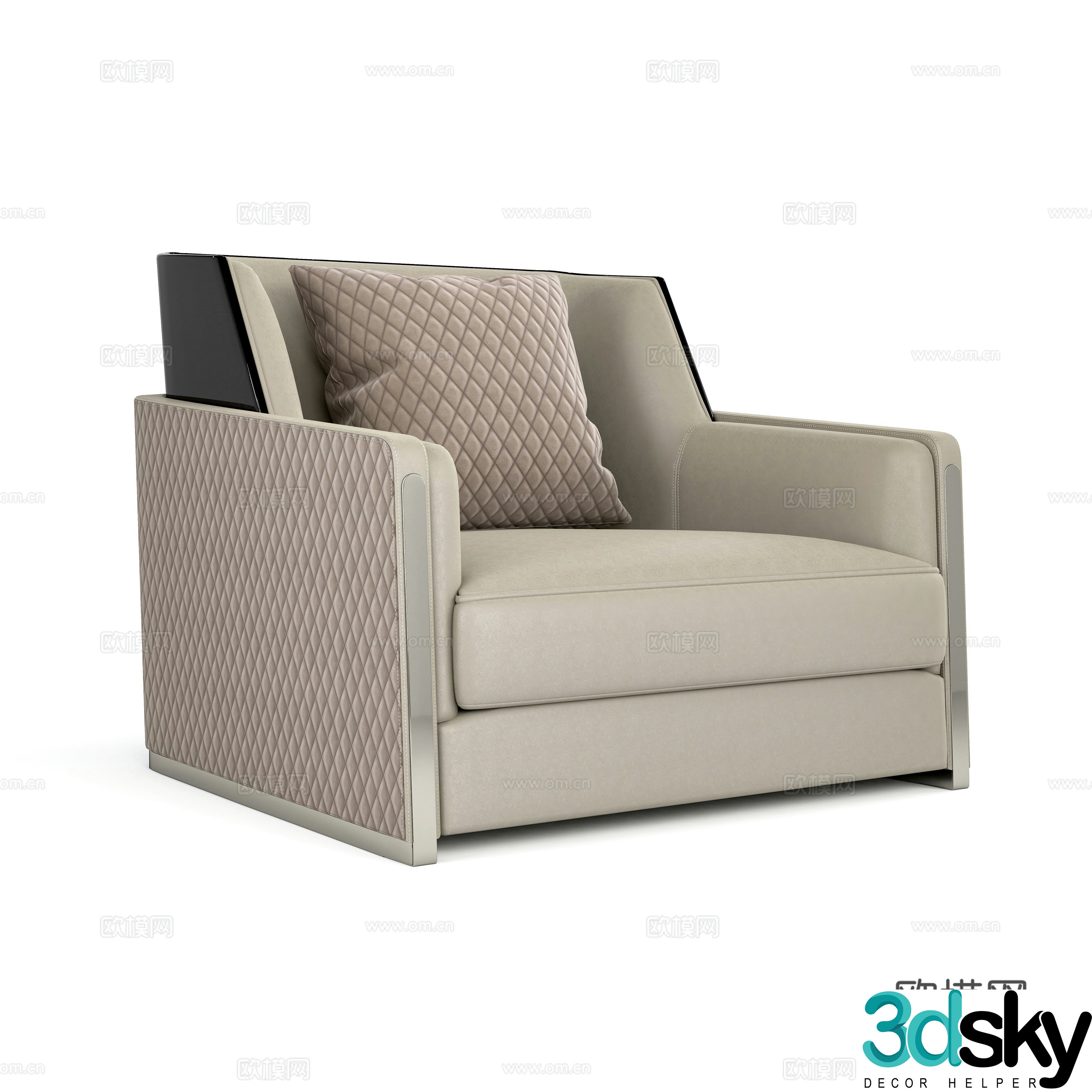 Modern single sofa 3d model