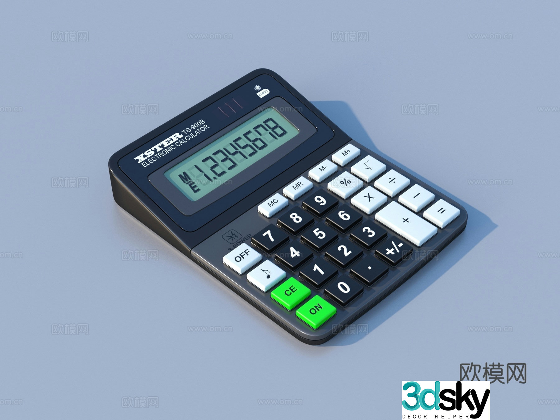 Calculator Vintage Calculator Scientific Calculator 3d Model