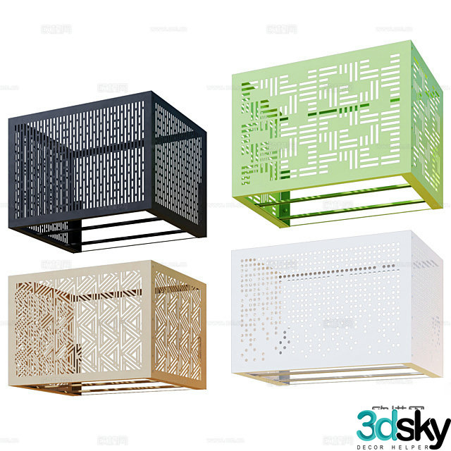 Air conditioning exterior hood Air conditioning basket 3D model