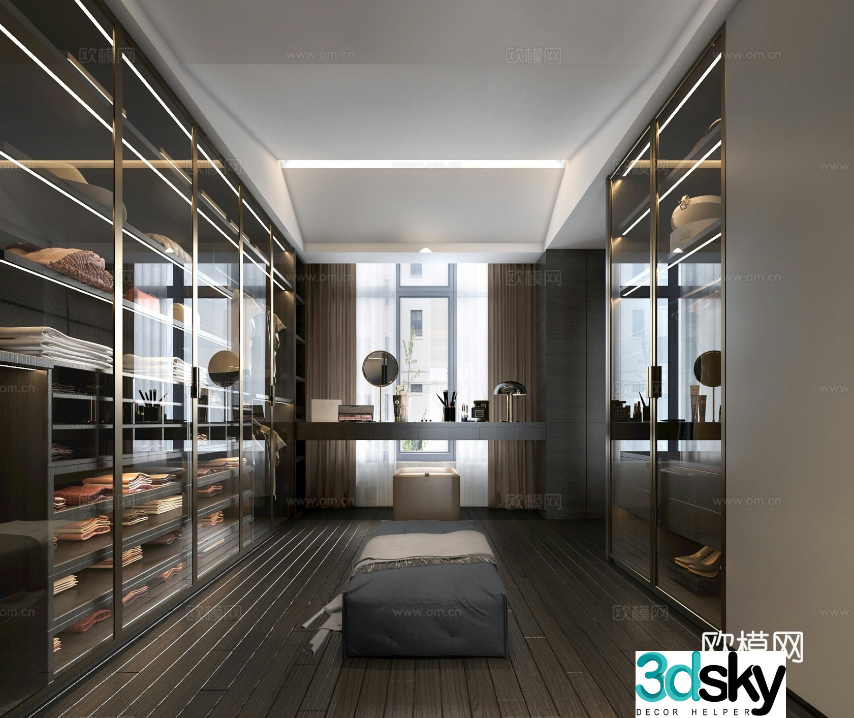 Modern cloakroom 3d model
