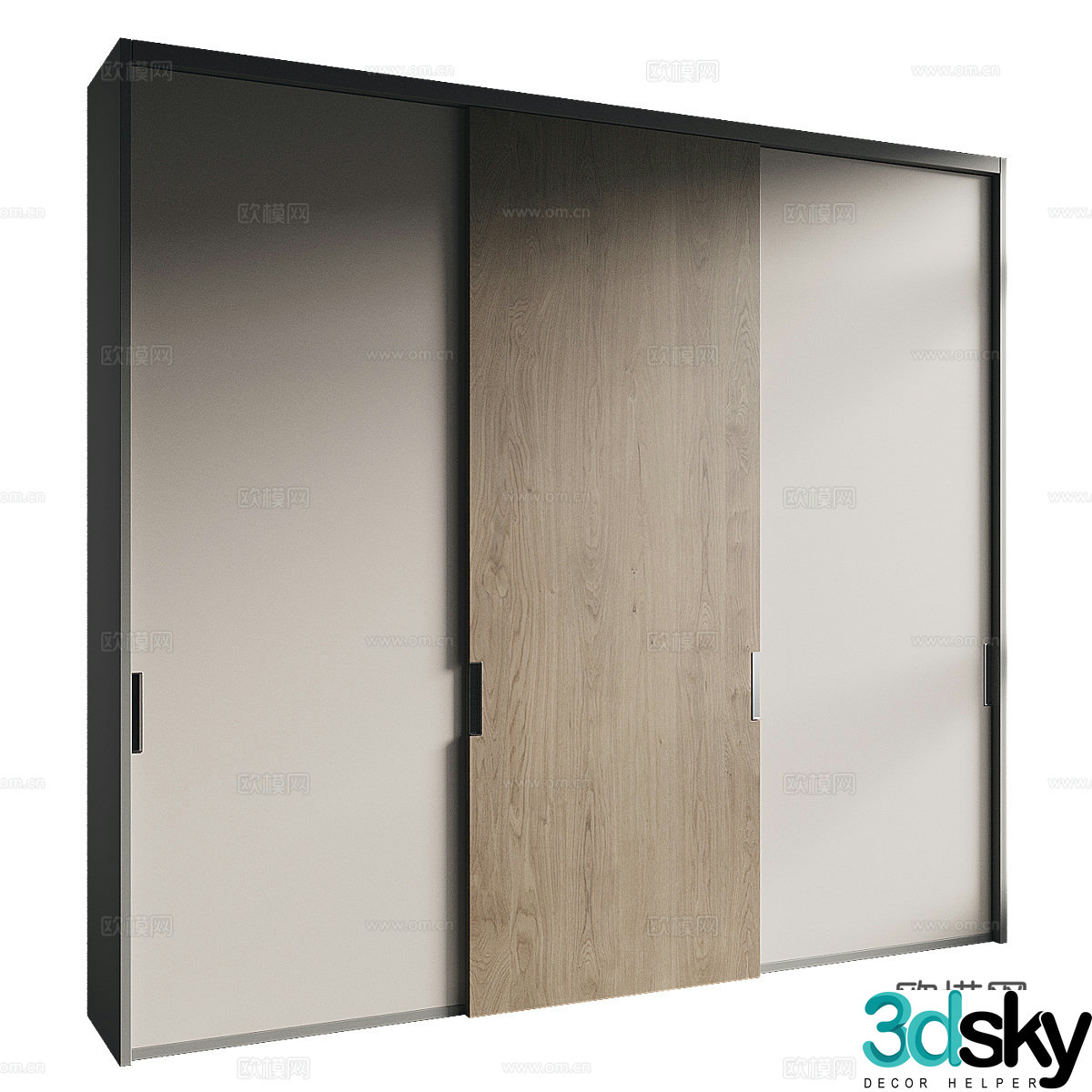 Modern wardrobe 3d model