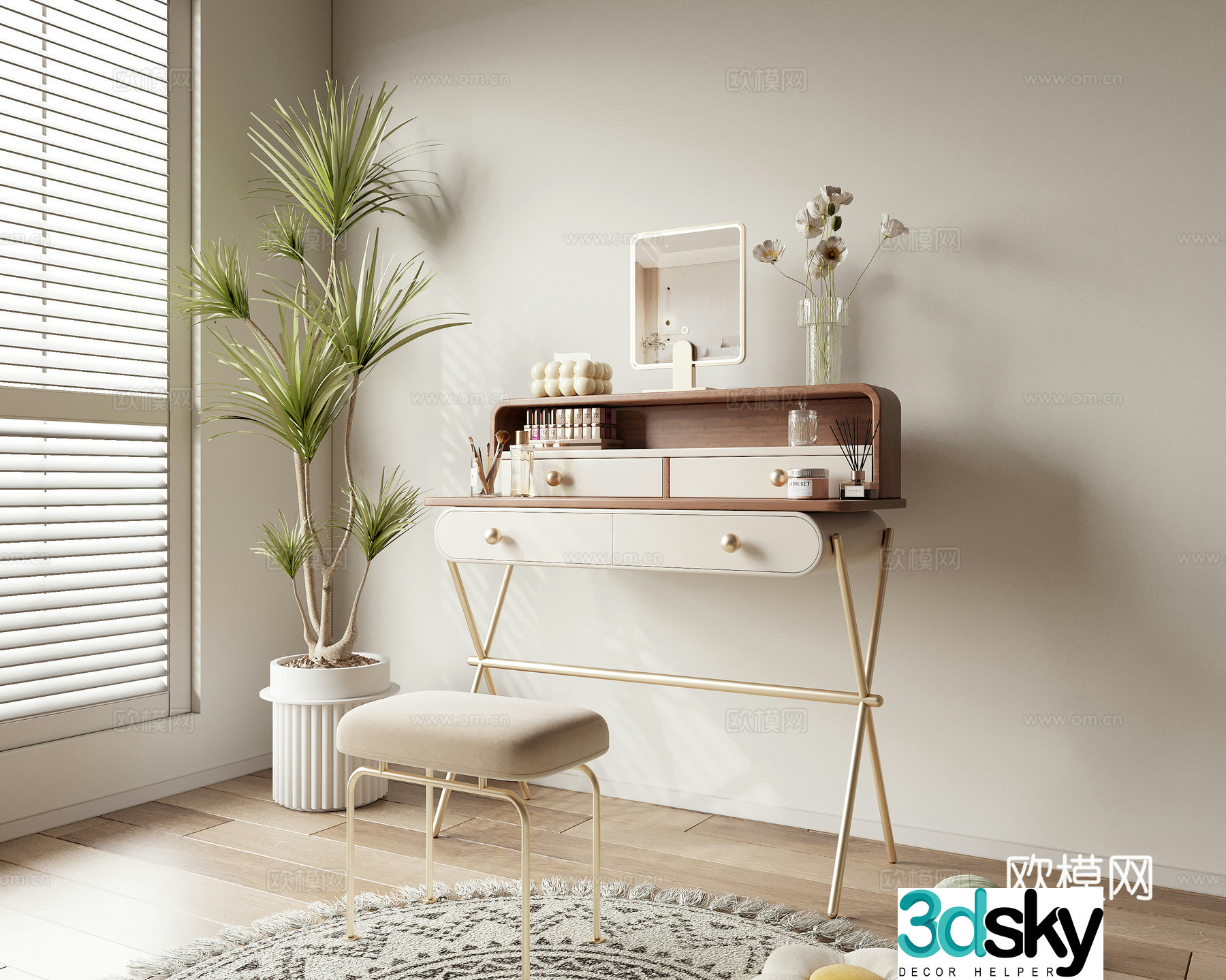 Dressing table 3d model