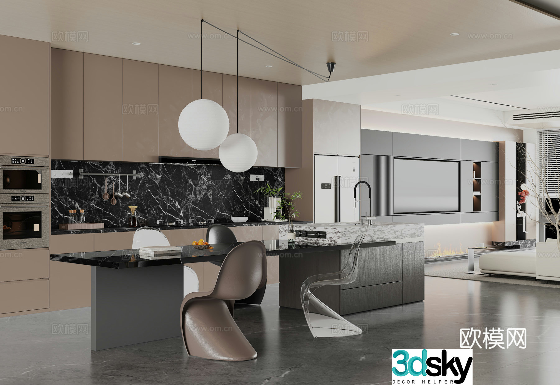 Italian restaurant 3D model