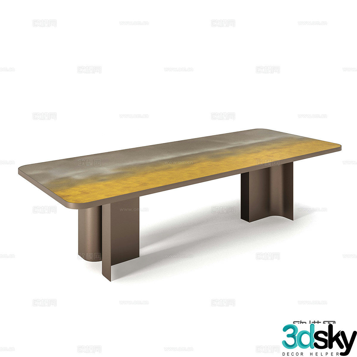 Modern dining table 3d model