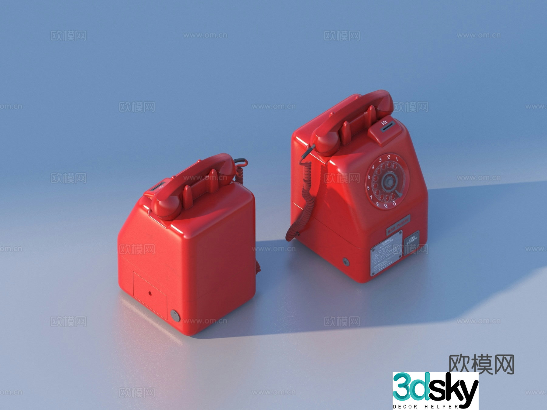 Telephone old phone 3d model