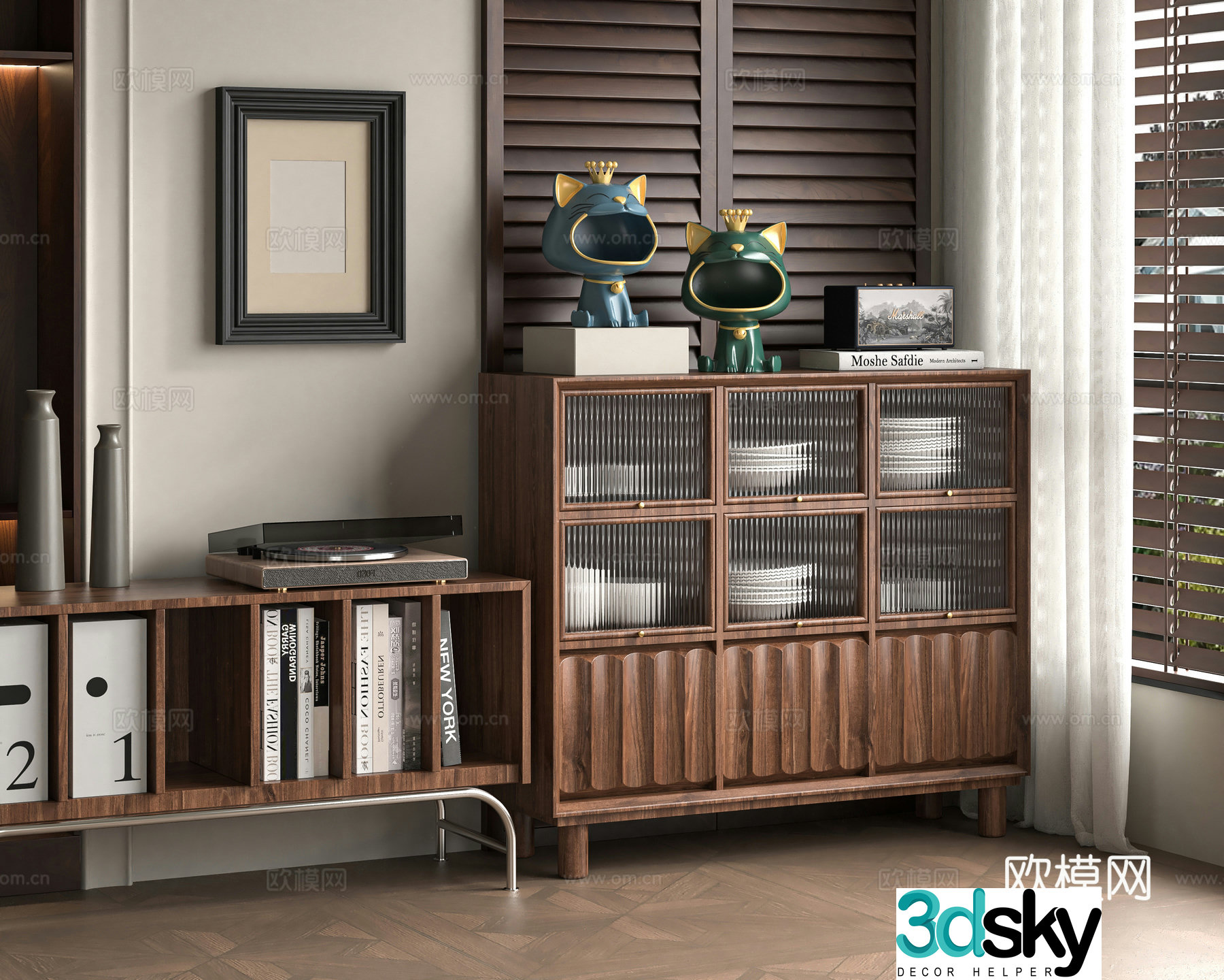 Middle-aged sideboard 3D model