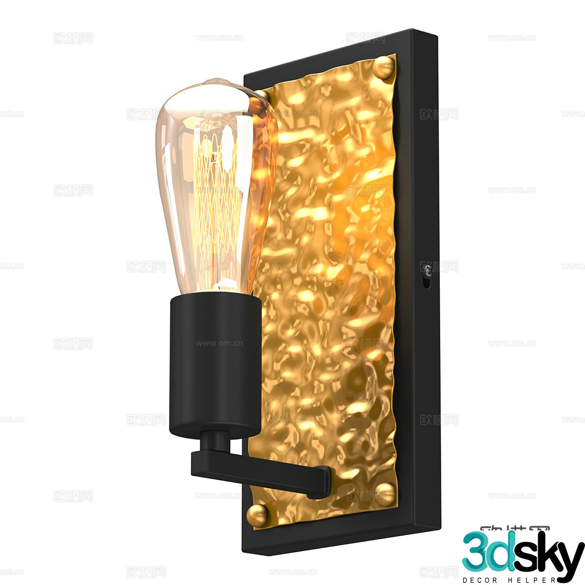 Light luxury wall lamp 3D model