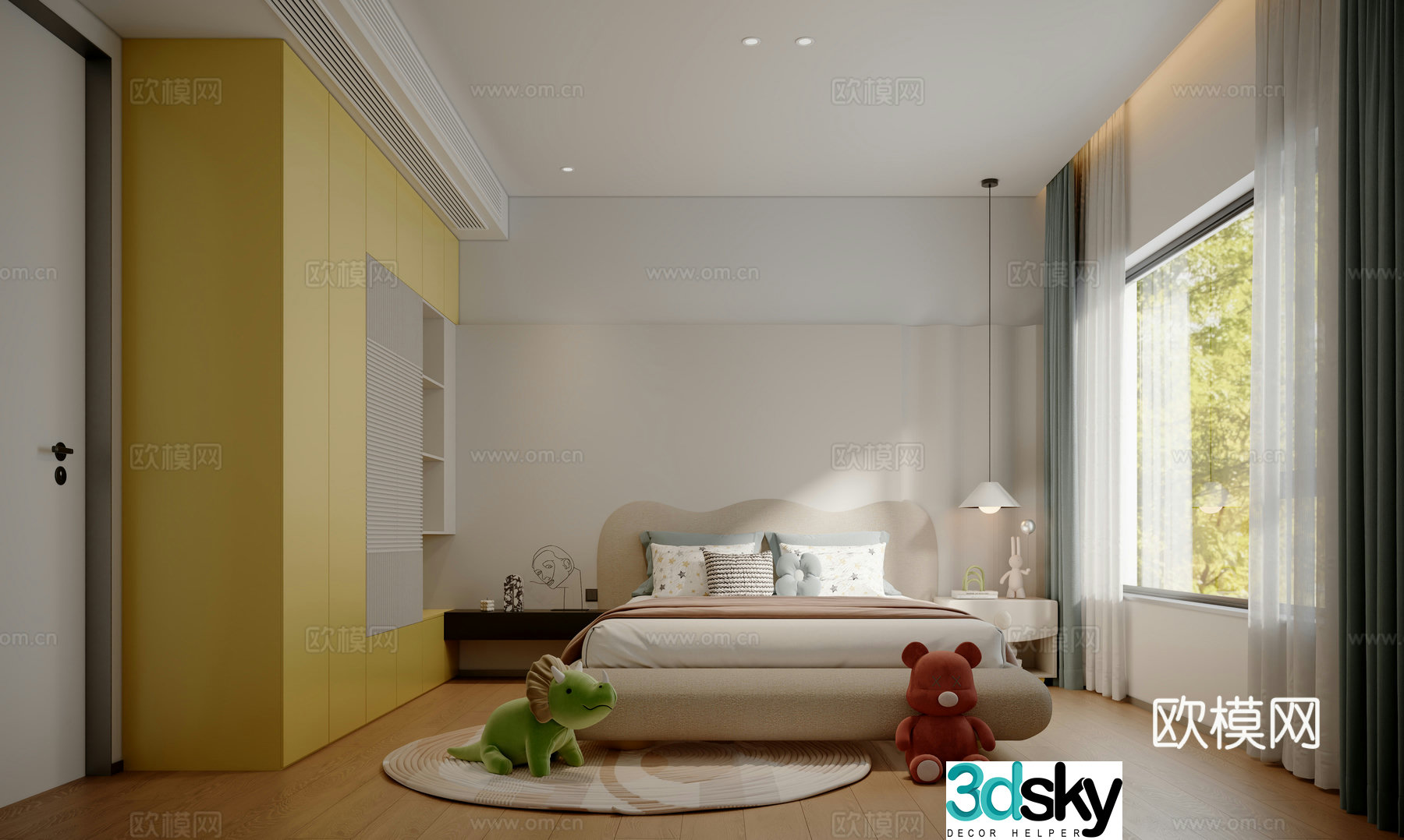 Modern children’s room children’s room 3d model