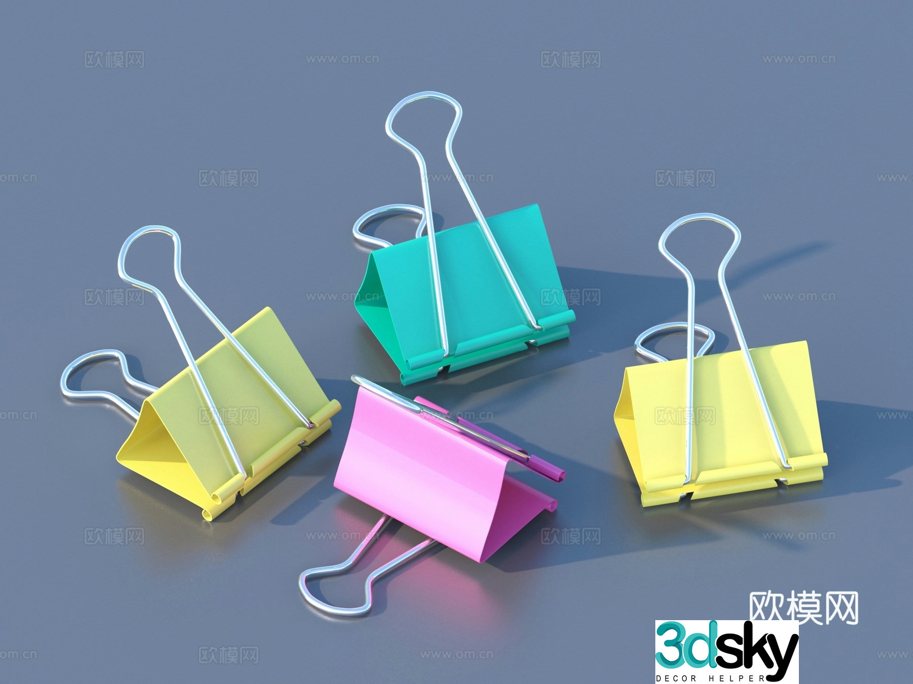 Clip Iron Clip Folder 3d Model