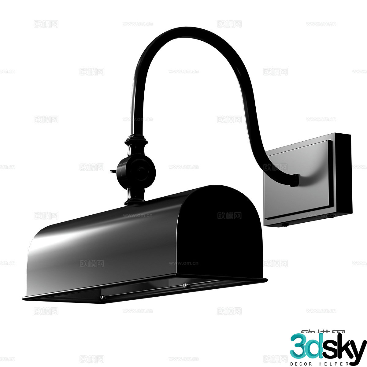 Modern minimalist wall lamp 3d model