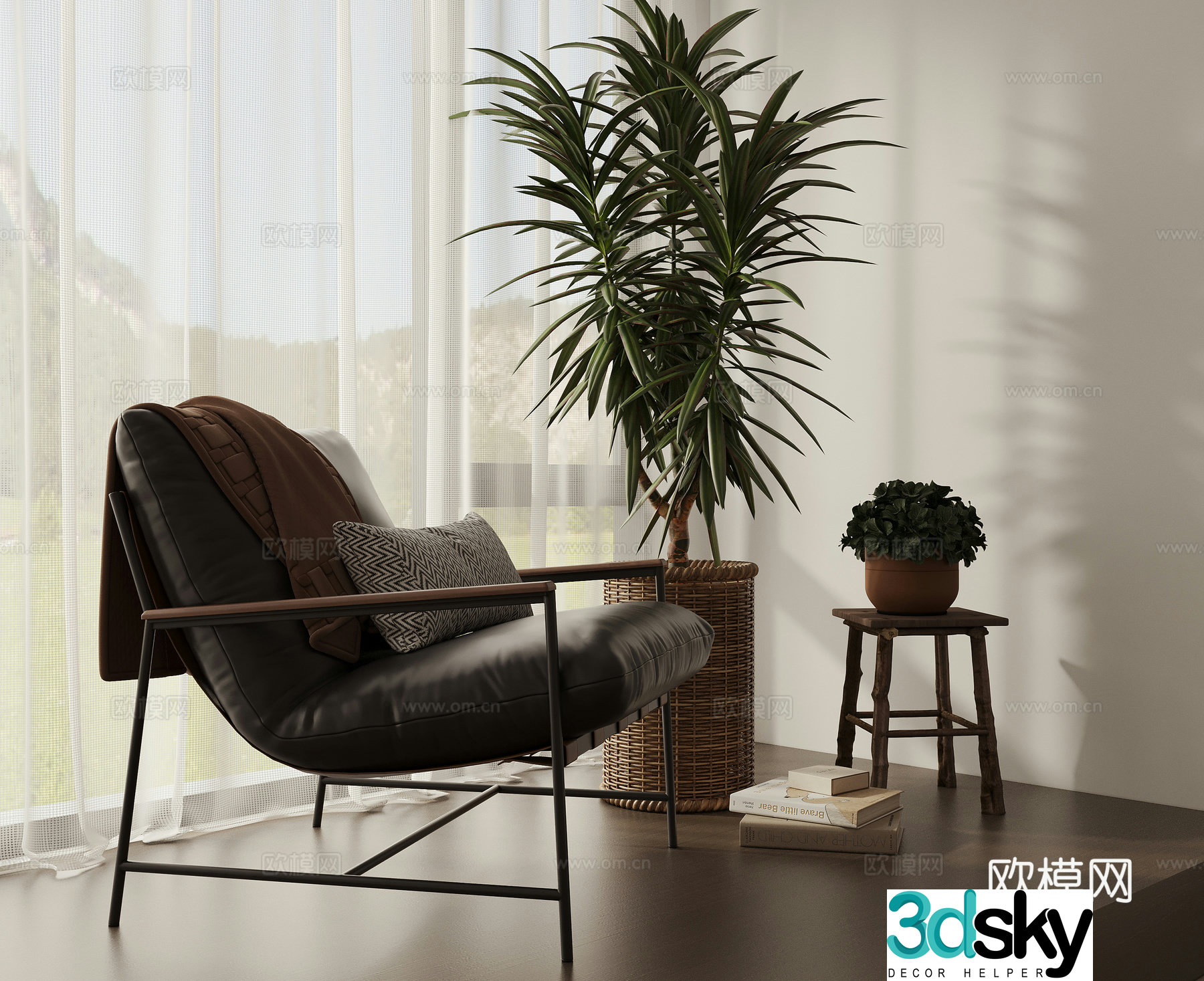 Leisure chair sofa chair 3d model