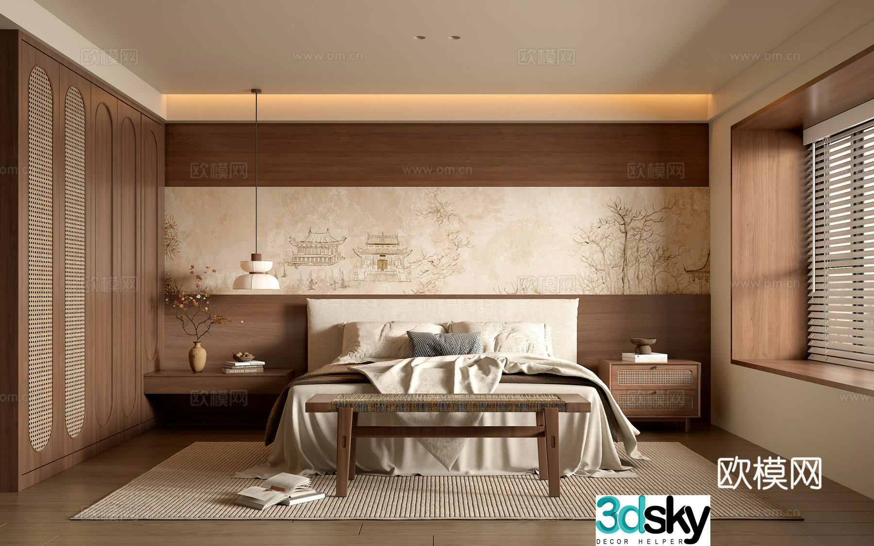 Wasabi bedroom master bedroom 3D model