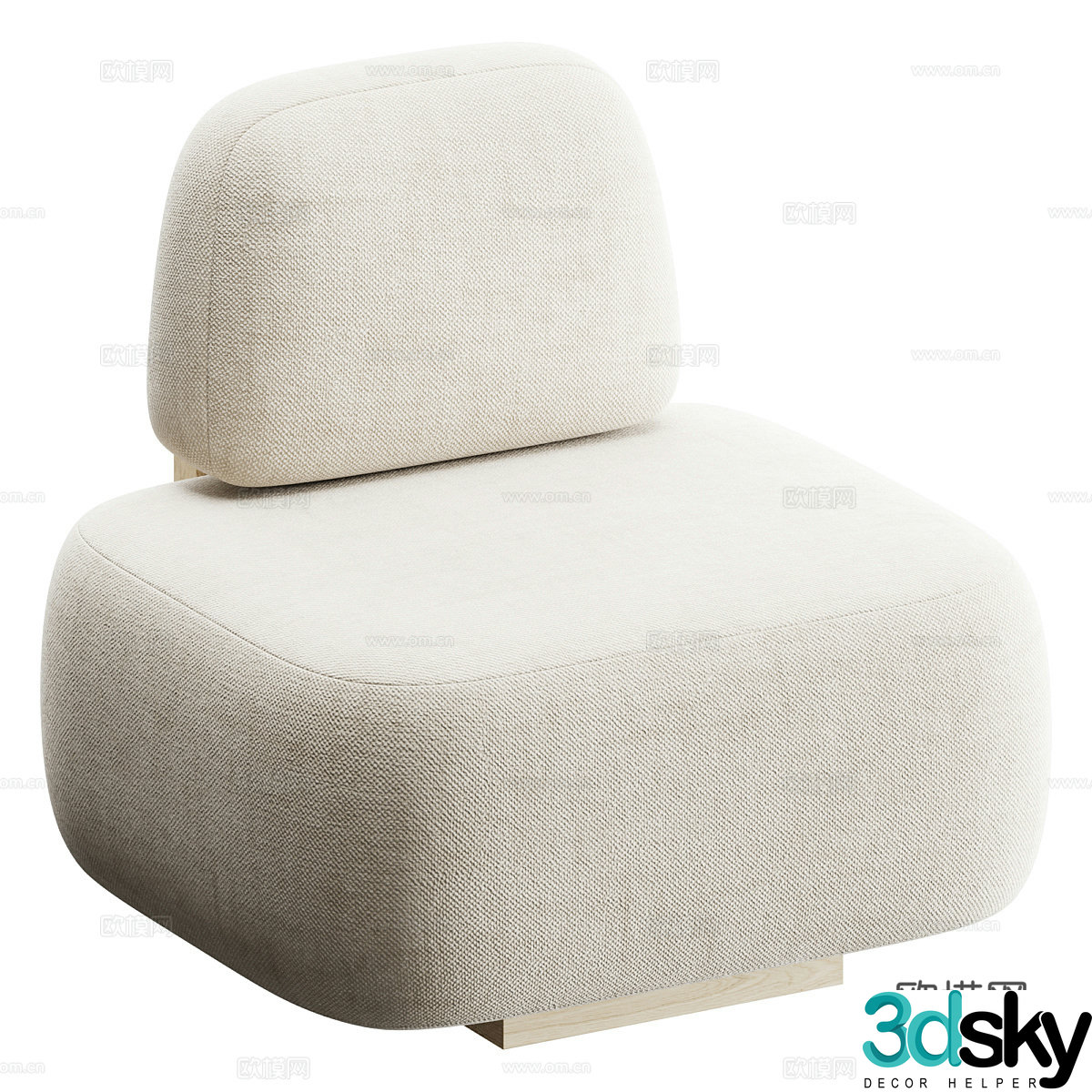 Single sofa 3d model