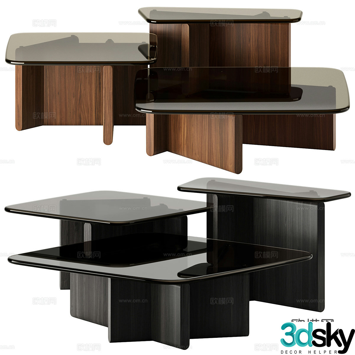 3D model of mother and child coffee table