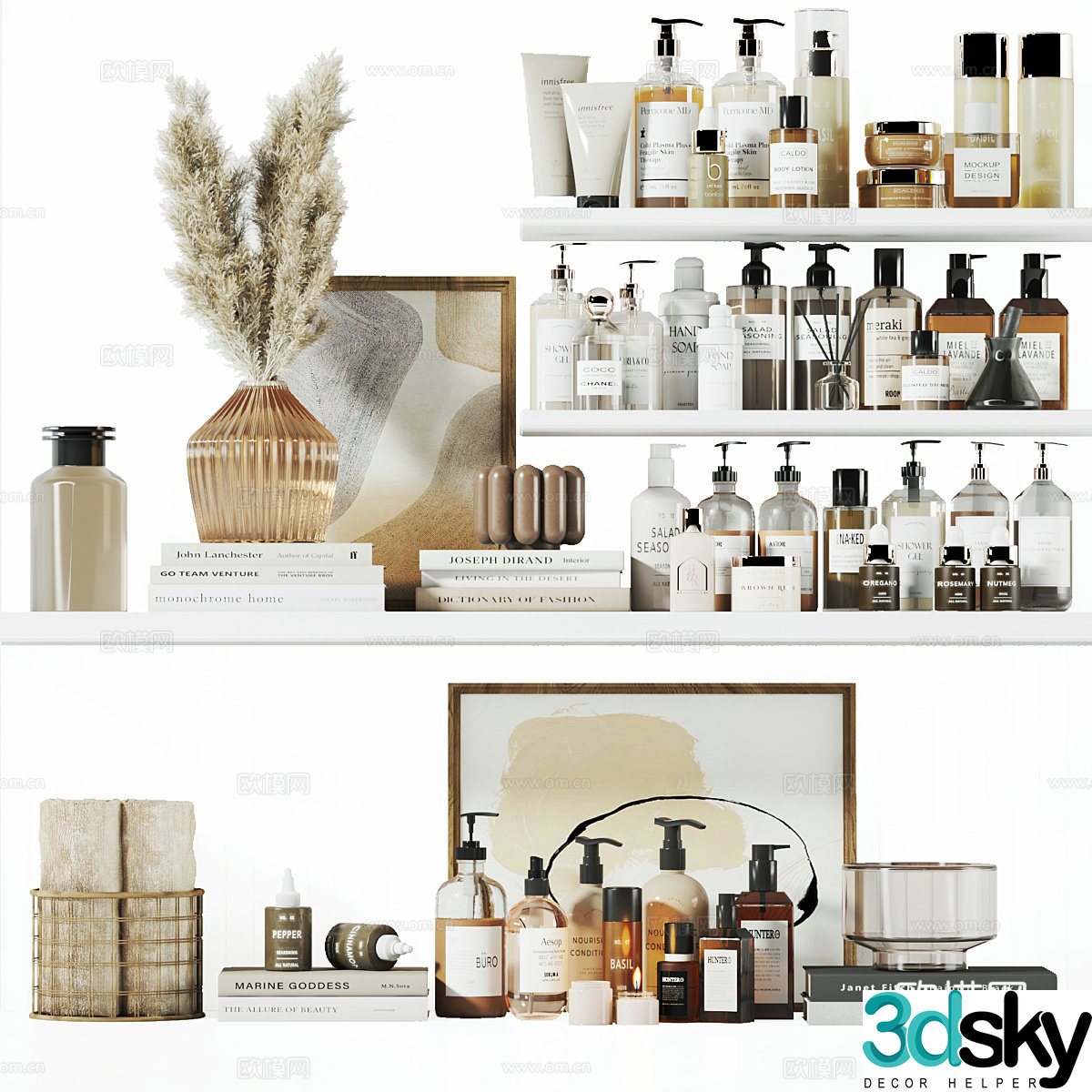 Sanitary small parts shower gel 3D model