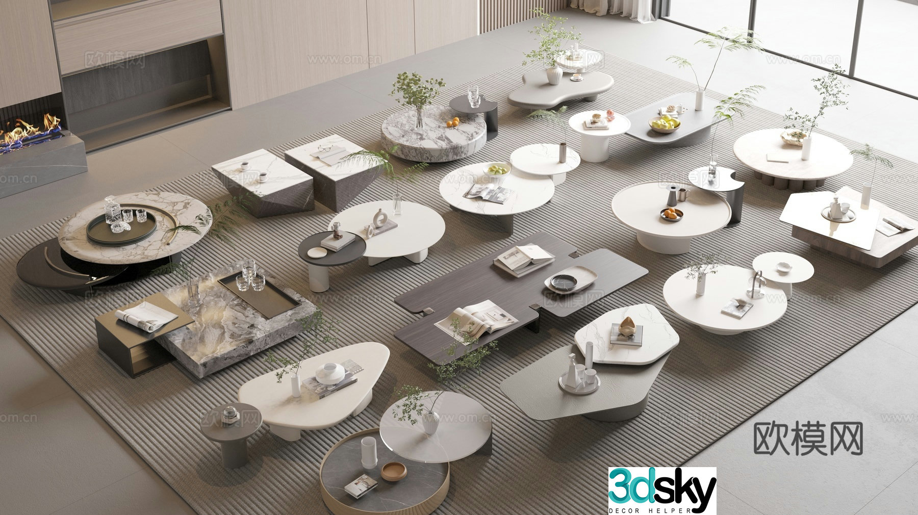 Modern Sub -Mother Coffee 3D Model