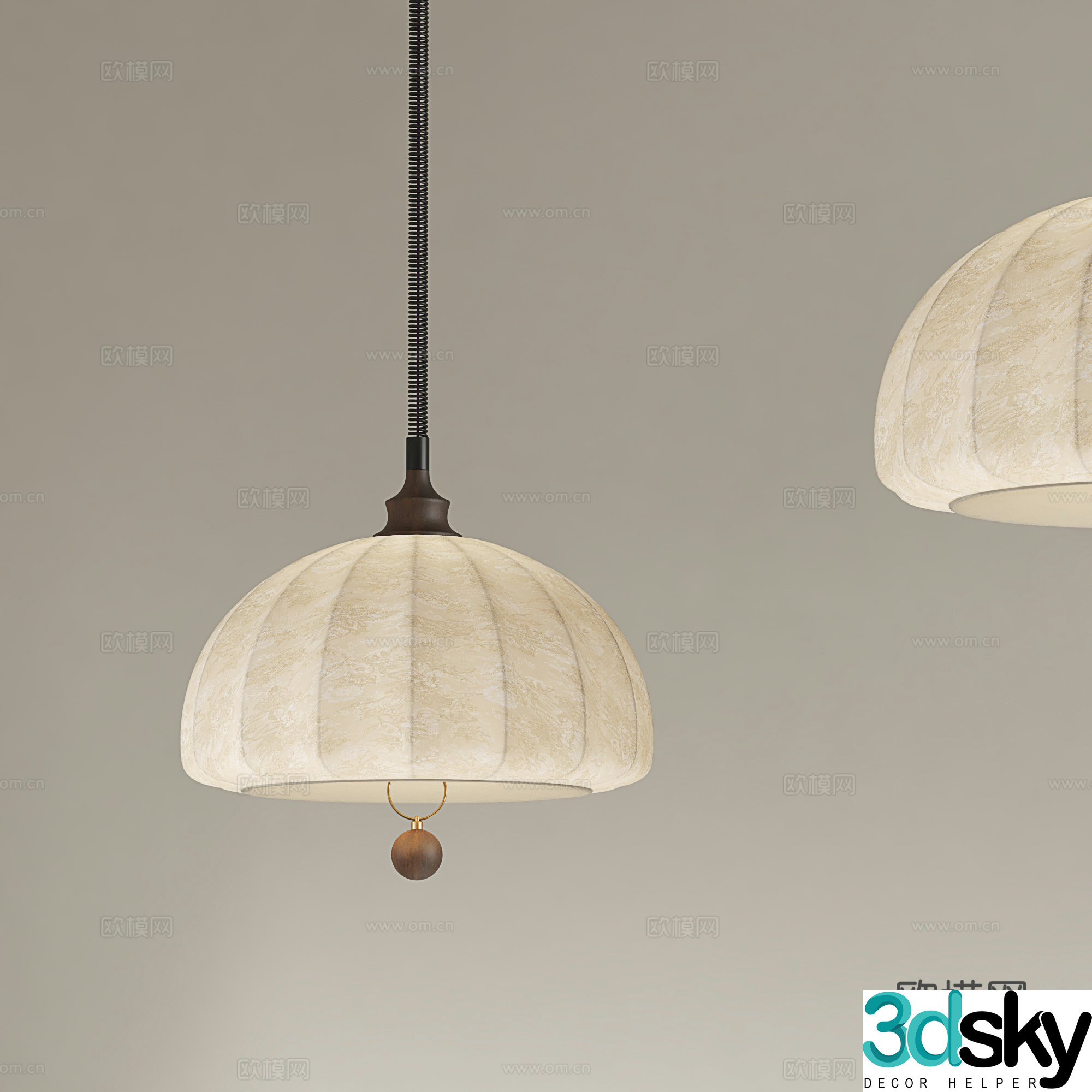 French chandelier restaurant chandelier 3D model