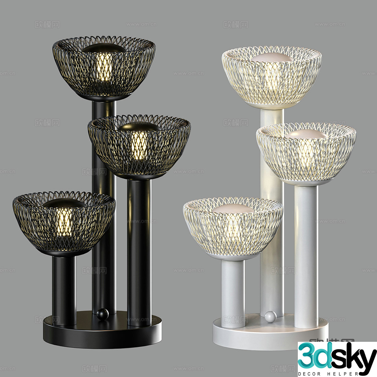 Modern floor lamp 3D model