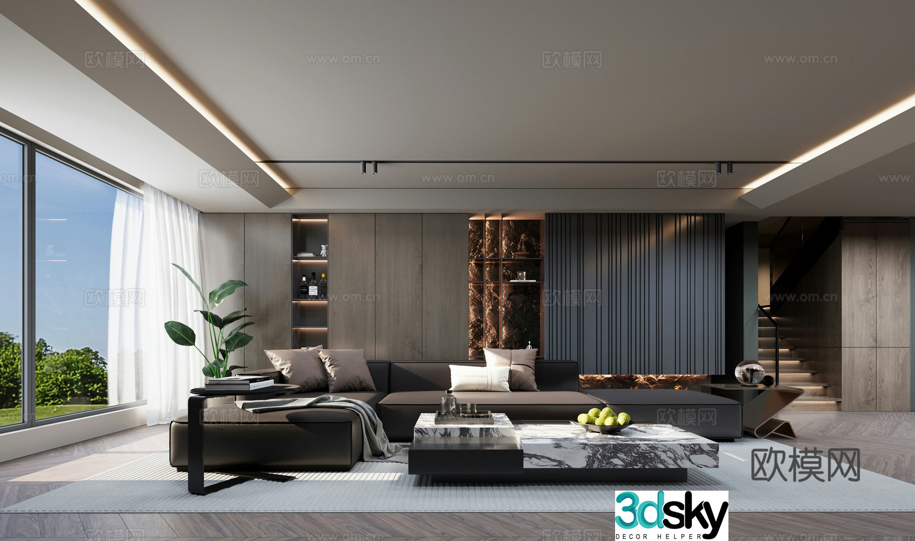 Italian living room 3d model