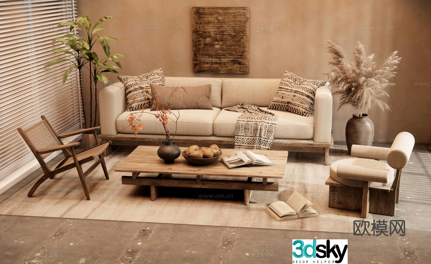 Wasabi combination sofa 3D model