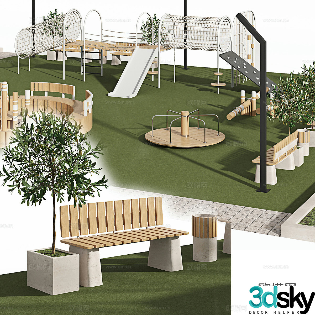 Outdoor entertainment equipment 3d model